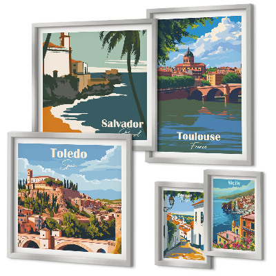 Pared galería de arte Paisajes y vistas de ciudades europeas