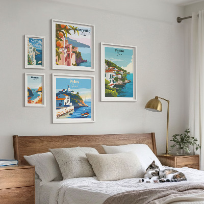 Conjunto de cuadros decorativos Paisajes de las islas griegas