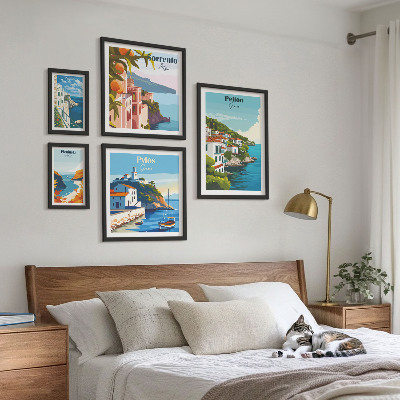 Conjunto de cuadros decorativos Paisajes de las islas griegas