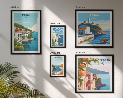 Conjunto de cuadros decorativos Paisajes de las islas griegas
