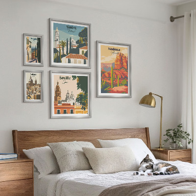 Pared galería de arte Paisajes turísticos del mundo