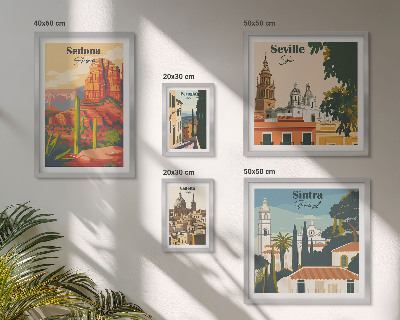 Pared galería de arte Paisajes turísticos del mundo
