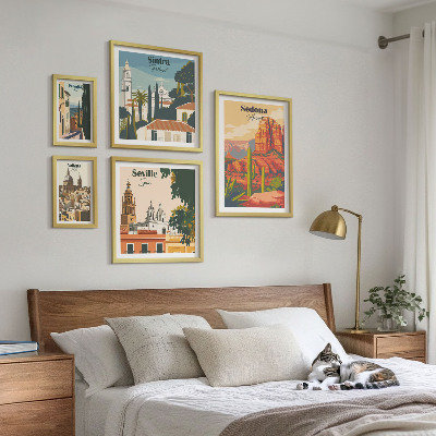 Pared galería de arte Paisajes turísticos del mundo