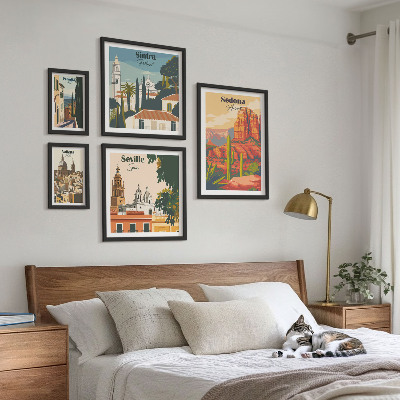 Pared galería de arte Paisajes turísticos del mundo