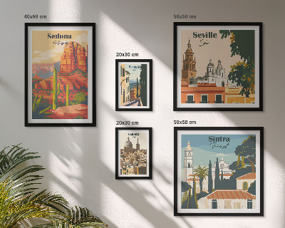 Pared galería de arte Paisajes turísticos del mundo