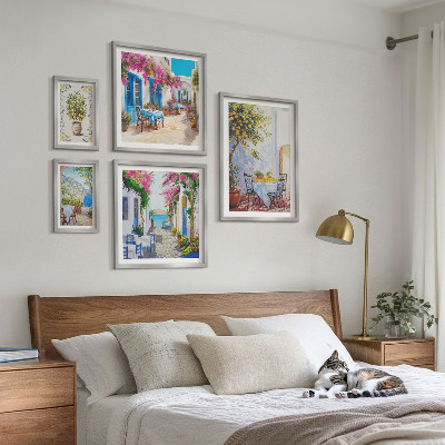 Pared galería de arte Encantadores paisajes con flores