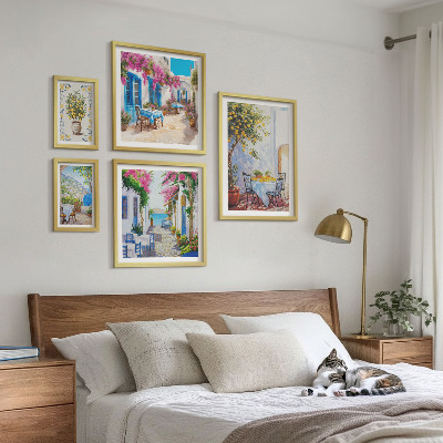 Pared galería de arte Encantadores paisajes con flores