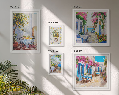 Pared galería de arte Encantadores paisajes con flores