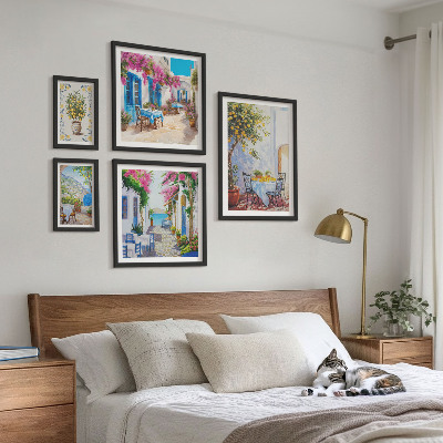 Pared galería de arte Encantadores paisajes con flores