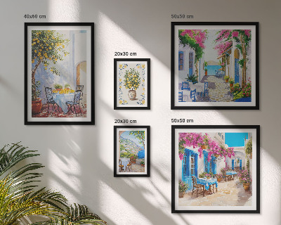 Pared galería de arte Encantadores paisajes con flores