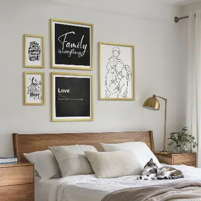 Cuadro para galería de arte diseño sobre valores familiares de amor y cercanía