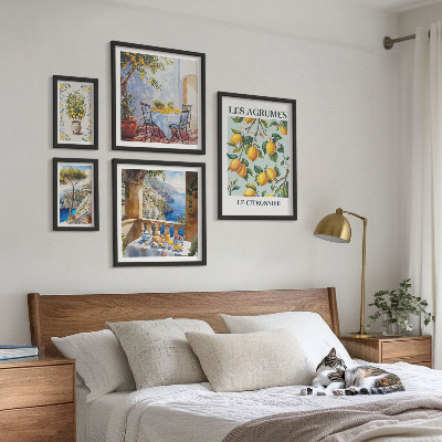 Conjunto de cuadros decorativos Inspiraciones cítricas de Provenza
