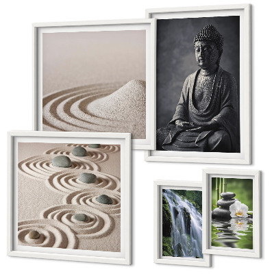 Pared galería de arte Temas relajantes de naturaleza zen