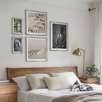 Pared galería de arte Temas relajantes de naturaleza zen