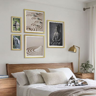 Pared galería de arte Temas relajantes de naturaleza zen