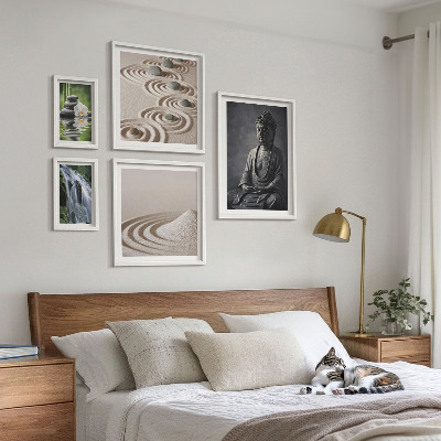 Pared galería de arte Temas relajantes de naturaleza zen