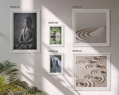 Pared galería de arte Temas relajantes de naturaleza zen