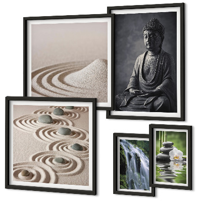 Pared galería de arte Temas relajantes de naturaleza zen