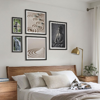 Pared galería de arte Temas relajantes de naturaleza zen