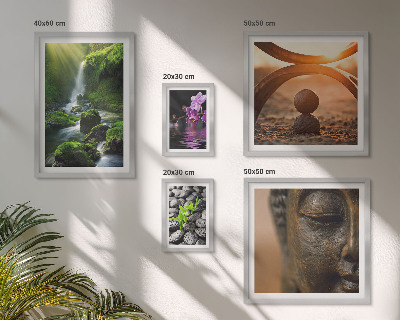 Pared galería de arte Armonía de la naturaleza minimalista