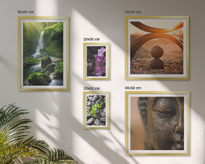 Pared galería de arte Armonía de la naturaleza minimalista