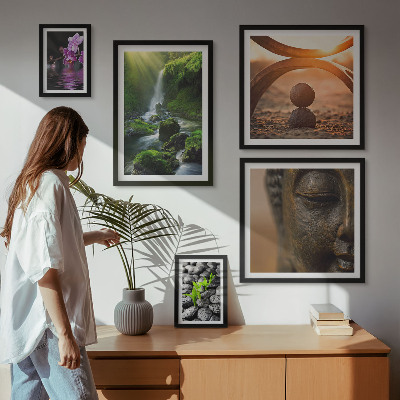 Pared galería de arte Armonía de la naturaleza minimalista