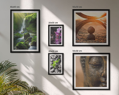 Pared galería de arte Armonía de la naturaleza minimalista