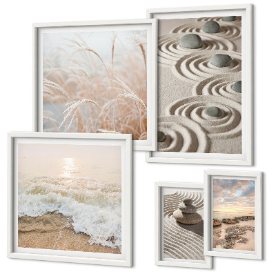 Conjunto de cuadros decorativos Paisajes naturales relajantes