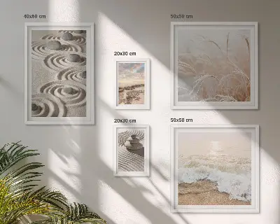 Conjunto de cuadros decorativos con paisajes naturales relajantes