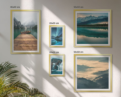Conjunto de cuadros decorativos Paisajes, cascadas, montañas