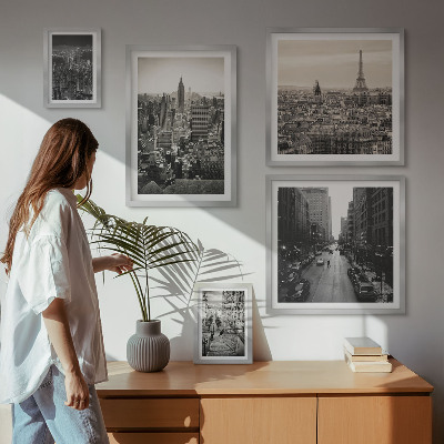 Pared galería de arte Panoramas urbanos de capitales europeas