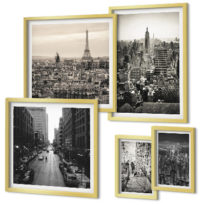 Pared galería de arte Panoramas urbanos de capitales europeas