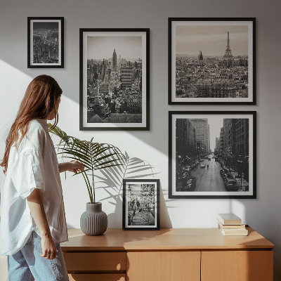 Pared galería de arte Panoramas urbanos de capitales europeas