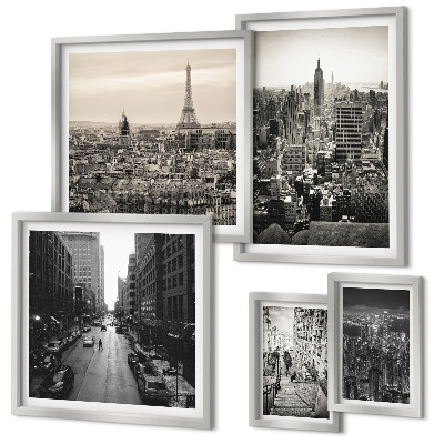 Pared galería de arte Panoramas urbanos de capitales europeas