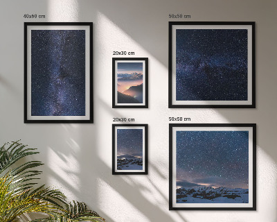 Conjunto de cuadros decorativos Paisajes celestes cósmicos