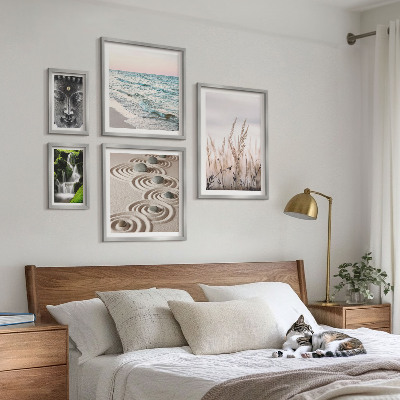 Pared galería de arte Agua zen relajante en plena naturaleza