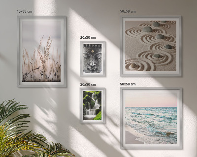 Pared galería de arte Agua zen relajante en plena naturaleza