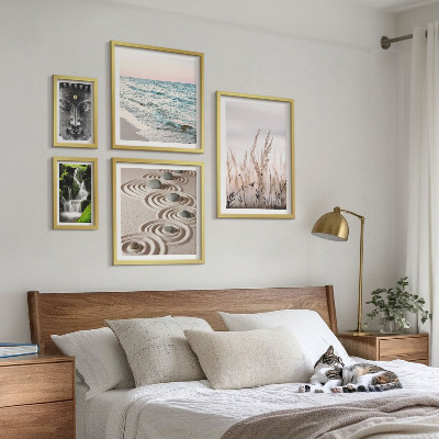 Pared galería de arte Agua zen relajante en plena naturaleza