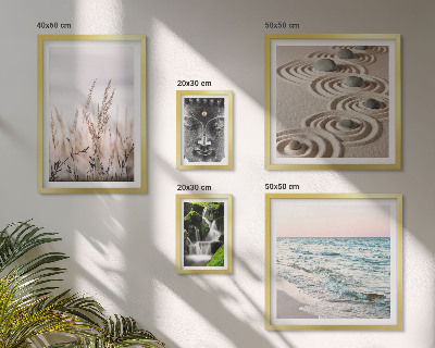 Pared galería de arte Agua zen relajante en plena naturaleza