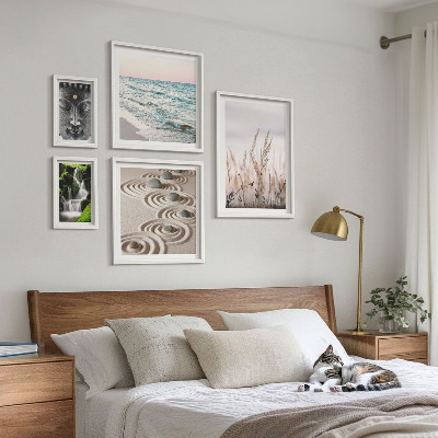 Pared galería de arte Agua zen relajante en plena naturaleza