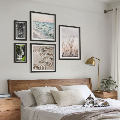 Pared galería de arte Agua zen relajante en plena naturaleza