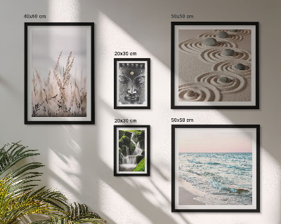 Pared galería de arte Agua zen relajante en plena naturaleza