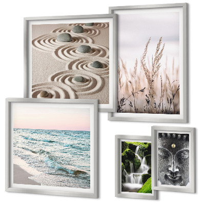 Pared galería de arte Agua zen relajante en plena naturaleza