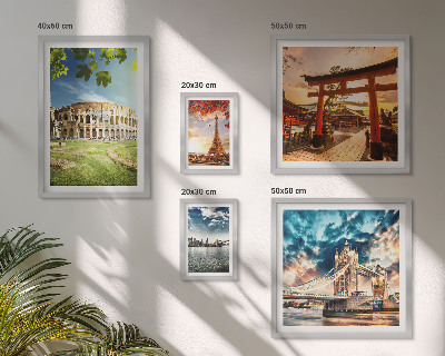 Conjunto de cuadros decorativos Iconos de la arquitectura mundial
