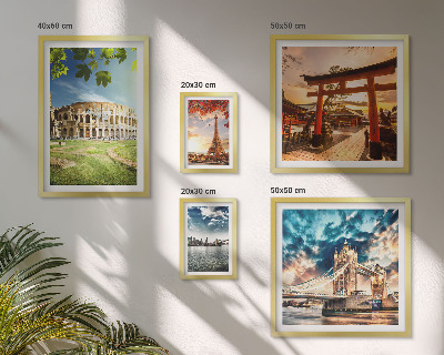 Conjunto de cuadros decorativos Iconos de la arquitectura mundial