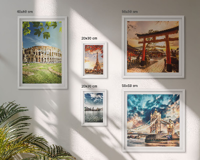 Conjunto de cuadros decorativos Iconos de la arquitectura mundial