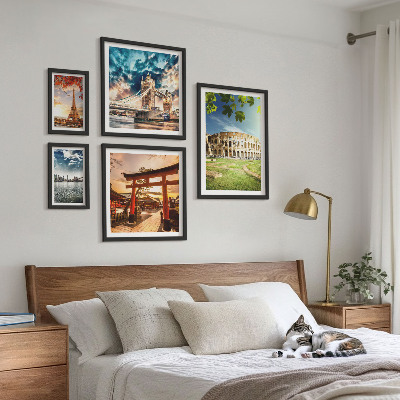 Conjunto de cuadros decorativos Iconos de la arquitectura mundial