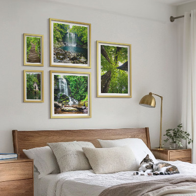 Pared galería de arte Paisajes verdes de cascadas
