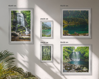 Conjunto de cuadros decorativos Cascadas, paisajes forestales, naturaleza