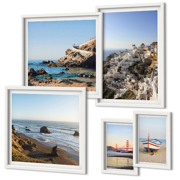Pared galería de arte Las playas del pueblo y sus encantadoras vistas.